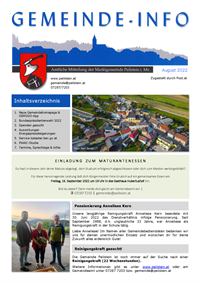 Gemeindeinfo August 2022